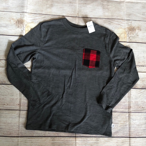 2/$20 *NEW* GAP Long-sleeve buffalo check tee